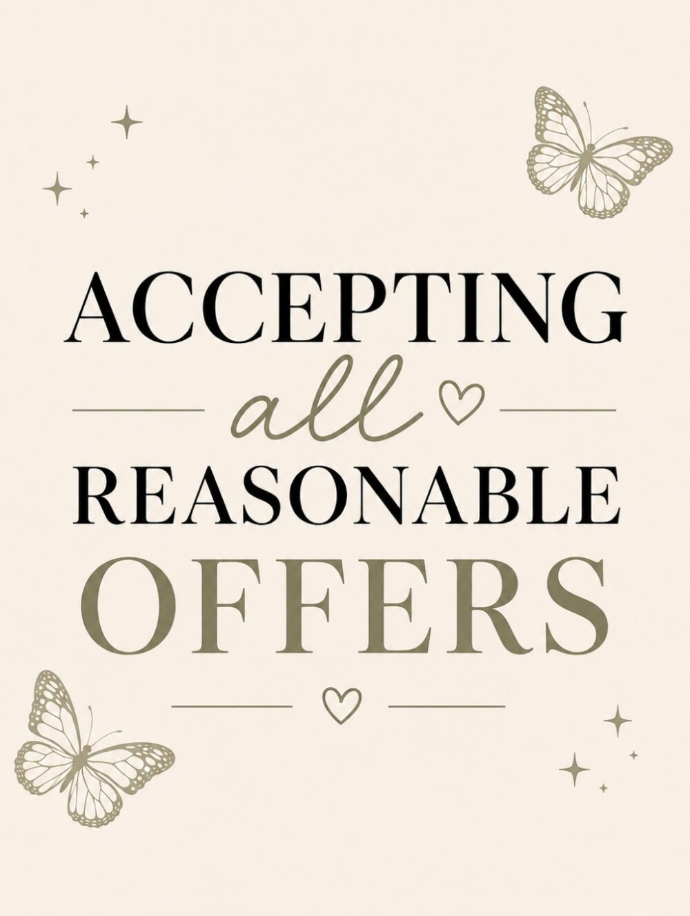 ✨️ Accepting All Reasonable Offers ✨️
